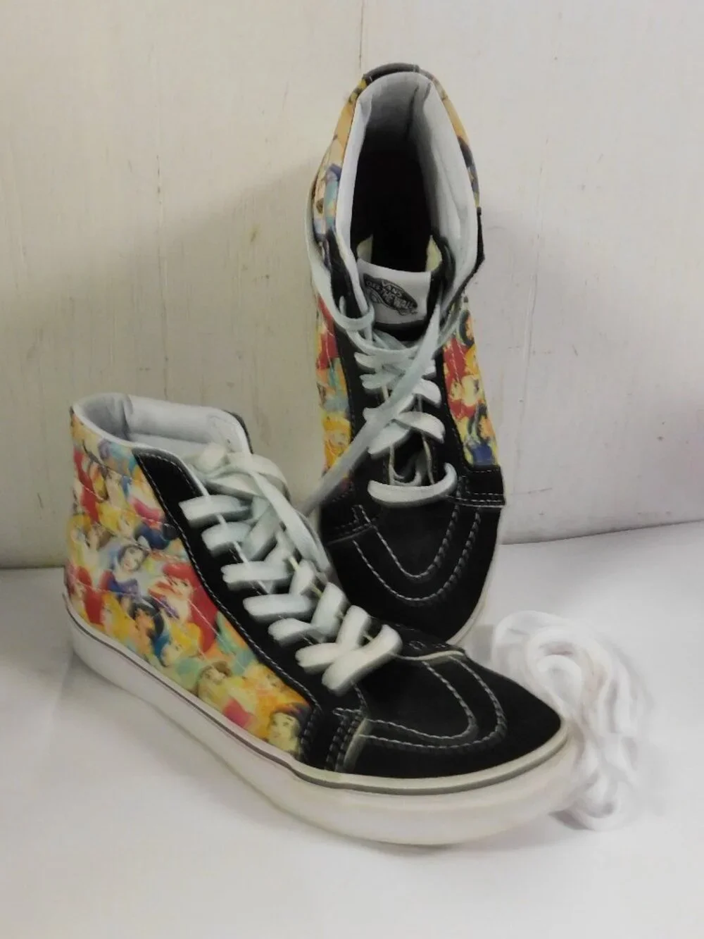 Vans Disney Princess Skate HI Top Sneakers Shoes Women's Size 8.5  Men's 7